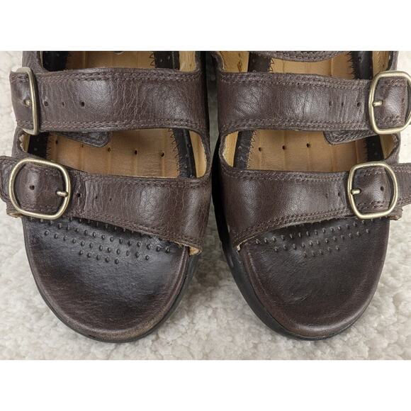 Clarks Unstructured Mocha Brown Casual Slide Shoes Sandals Women's 7.5 W - Picture 6 of 10